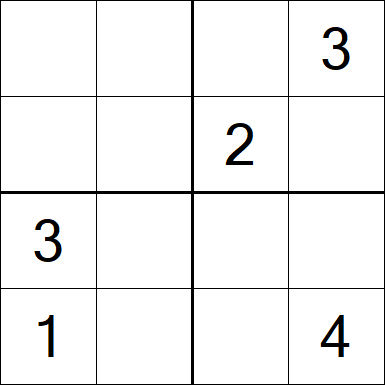 Sudoku 4x4 - Hard