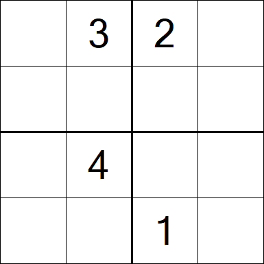 Sudoku 4x4 - Hard