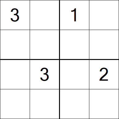 Sudoku 4x4 - Difícil