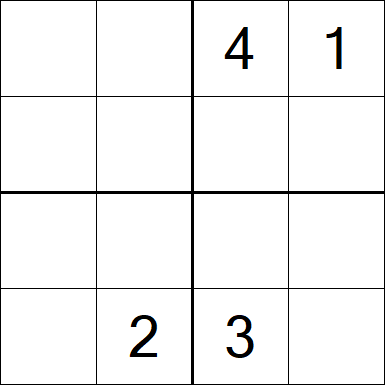 Sudoku 4x4 - Hard