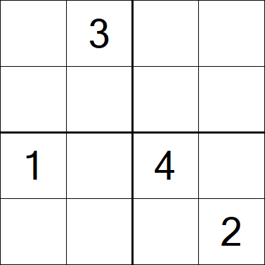 Sudoku 4x4 - Hard