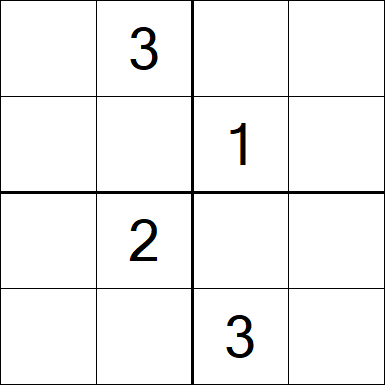Sudoku 4x4 - Hard