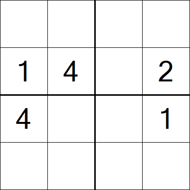 Sudoku 4x4 - Hard