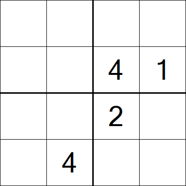 Sudoku 4x4 - Difícil