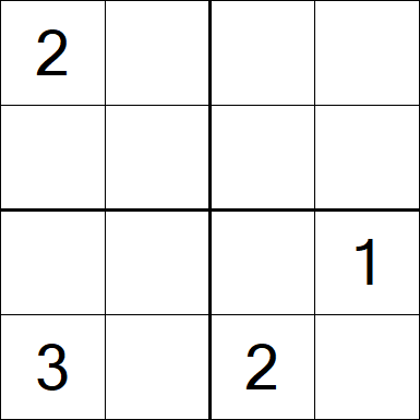 Sudoku 4x4 - Difícil
