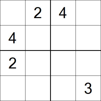 Sudoku 4x4 - Difícil