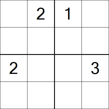Sudoku 4x4 - Difícil