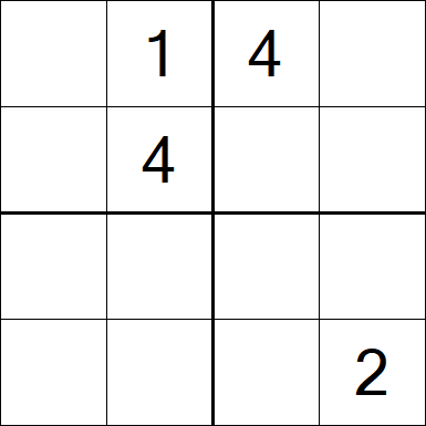 Sudoku 4x4 - Difícil