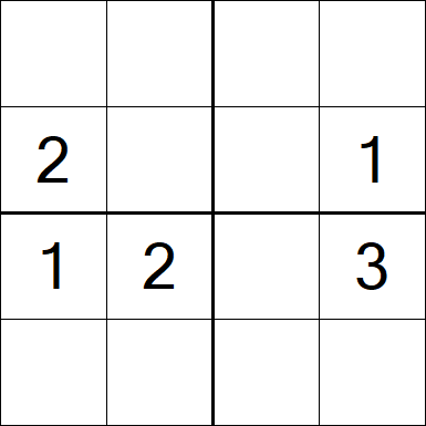 Sudoku 4x4 - Difícil