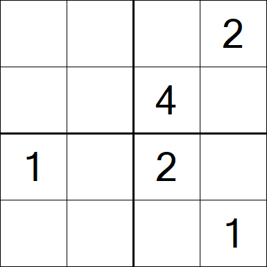 Sudoku 4x4 - Difícil