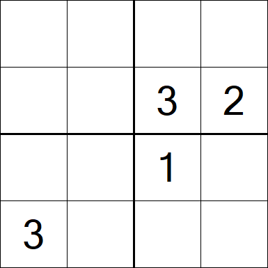 Sudoku 4x4 - Difícil