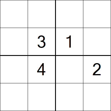 Sudoku 4x4 - Difícil