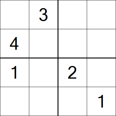 Sudoku 4x4 - Hard