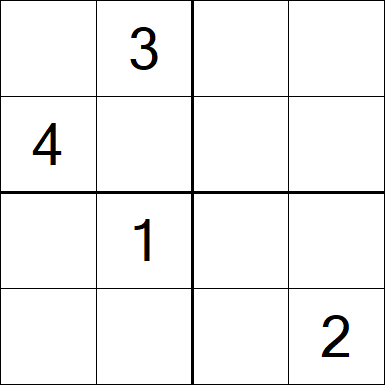 Sudoku 4x4 - Difficile