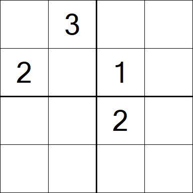 Sudoku 4x4 - Difficile