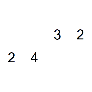 Sudoku 4x4 - Difficile