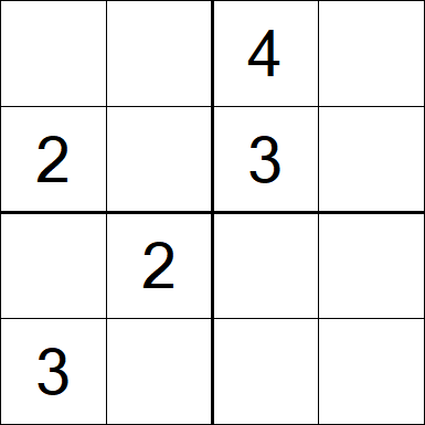 Sudoku 4x4 - Difícil