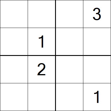 Sudoku 4x4 - Difícil