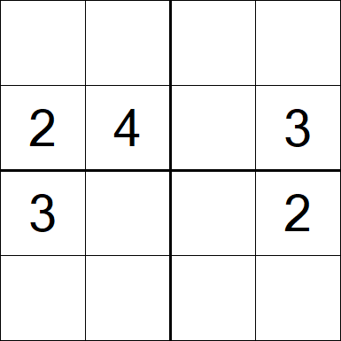 Sudoku 4x4 - Hard
