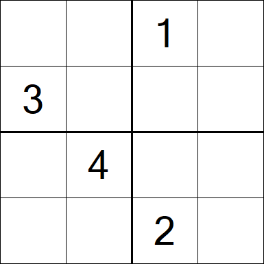 Sudoku 4x4 - Hard