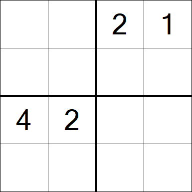 Sudoku 4x4 - Difícil