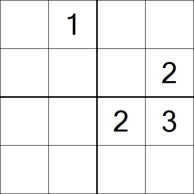 Sudoku 4x4 - Hard