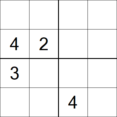 Sudoku 4x4 - Difícil