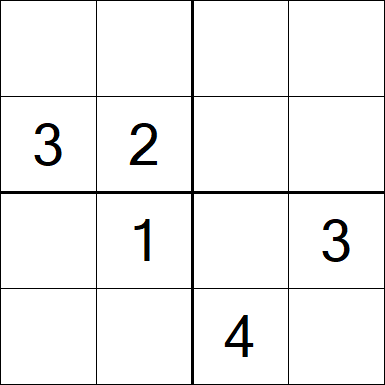 Sudoku 4x4 - Hard