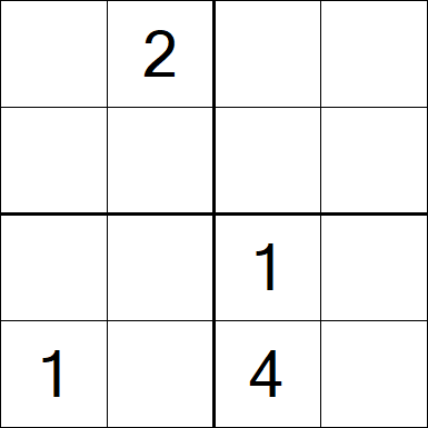 Sudoku 4x4 - Hard