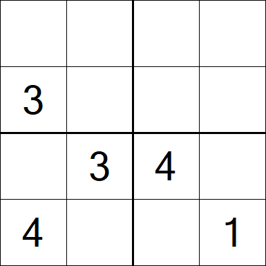 Sudoku 4x4 - Hard