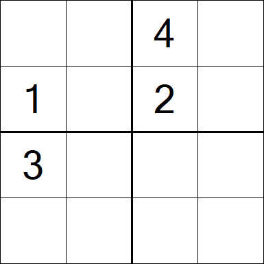 Sudoku 4x4 - Difícil