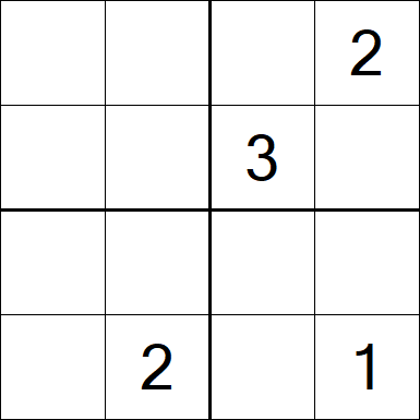 Sudoku 4x4 - Difícil