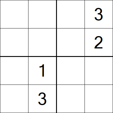Sudoku 4x4 - Difícil
