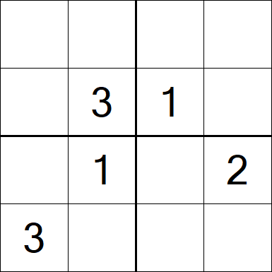 Sudoku 4x4 - Difícil