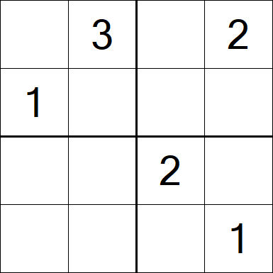 Sudoku 4x4 - Difícil