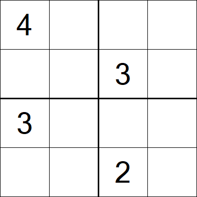Sudoku 4x4 - Difícil