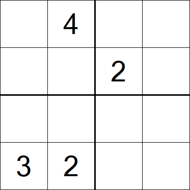 Sudoku 4x4 - Difícil