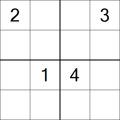 Sudoku 4x4 - Difícil