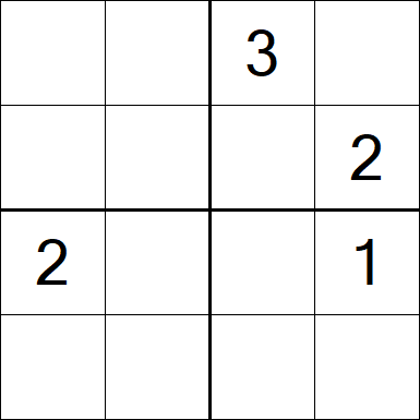 Sudoku 4x4 - Difícil