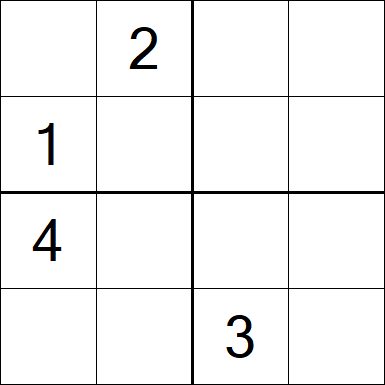Sudoku 4x4 - Difícil