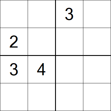 Sudoku 4x4 - Difficile