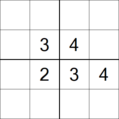 Sudoku 4x4 - Difficile