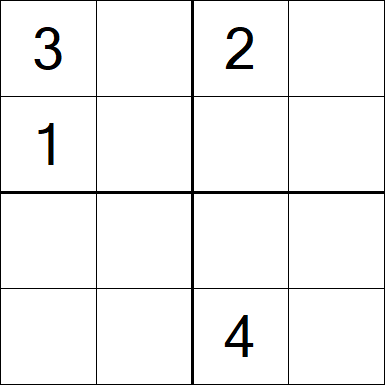 Sudoku 4x4 - Difícil