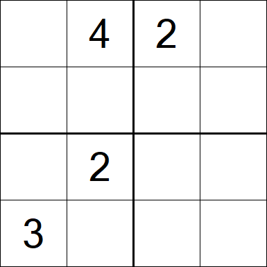 Sudoku 4x4 - Difícil