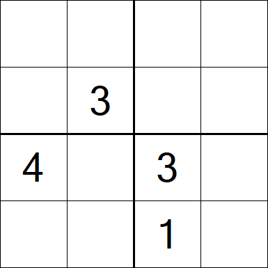 Sudoku 4x4 - Difícil