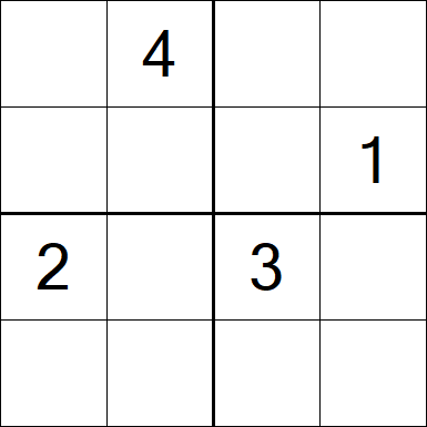 Sudoku 4x4 - Difícil