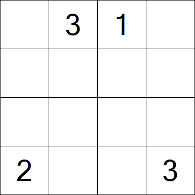 Sudoku 4x4 - Difícil