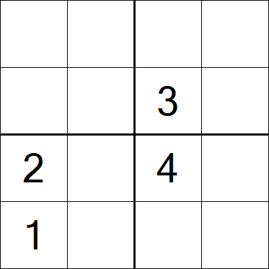 Sudoku 4x4 - Difícil
