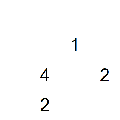 Sudoku 4x4 - Difícil