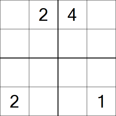 Sudoku 4x4 - Difícil